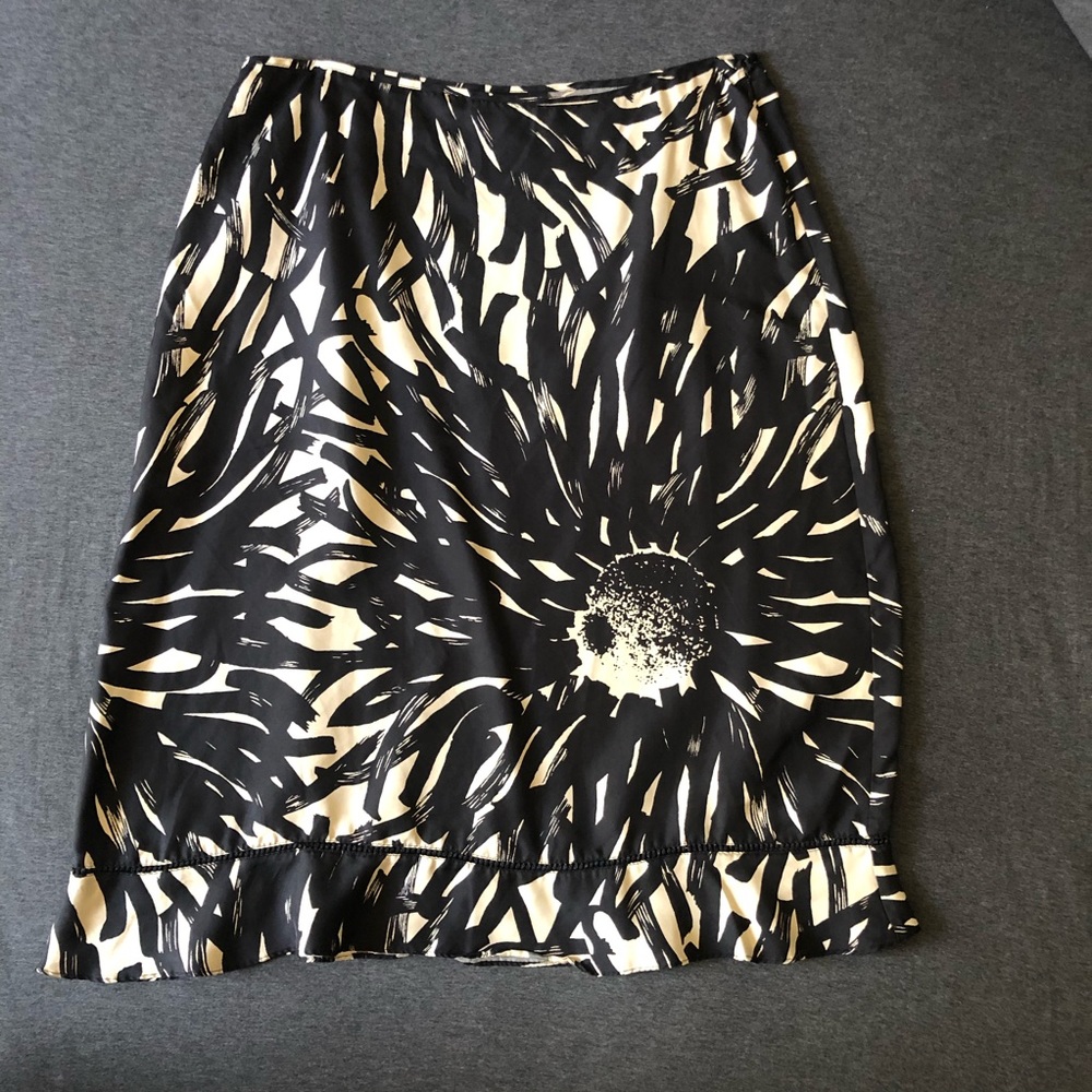 The Limited silk floral skirt